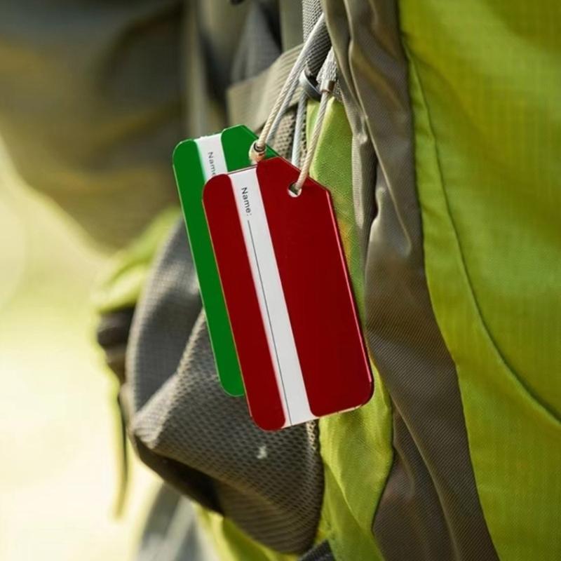 7 Pieces Practical Aluminum Alloy Luggage Labels With Privacy Protection And Wear Resistant Design Suitcase Identifier