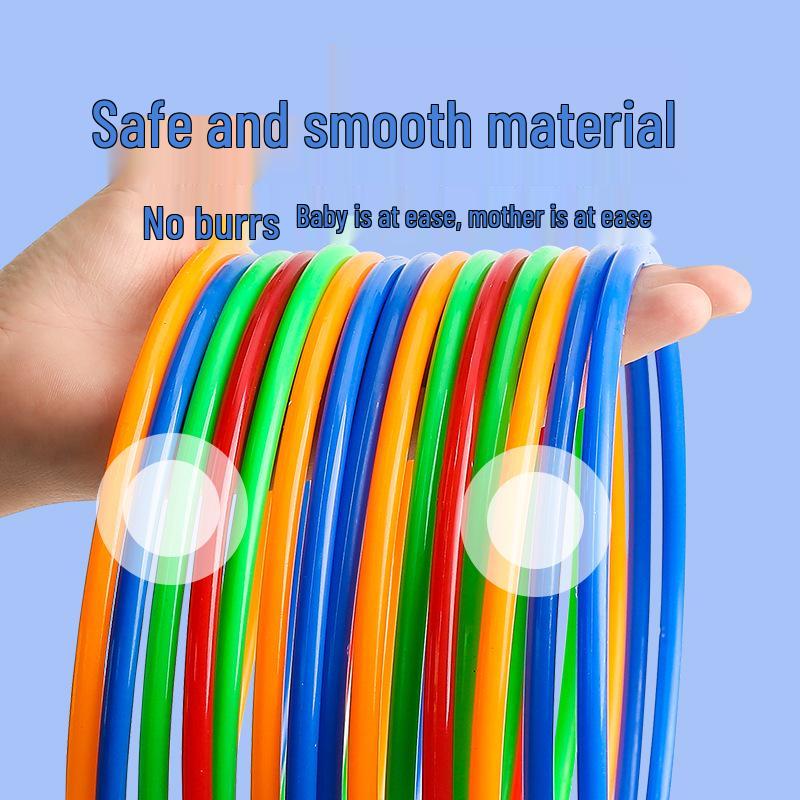 Plastic Ring Toss Game Set for Children - Perfect for Night Market Stalls, Parent-Child Fun, and Wedding Prizes