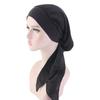 Horké dámské muslimské turbanové hidžábové klobouky na chemoterapii proti rakovině, čepice s květinovým potiskem, kryt na ztrátu vlasů, šátek na hlavu, elastický bandánový wrap, předvázané pokrývky hlavy