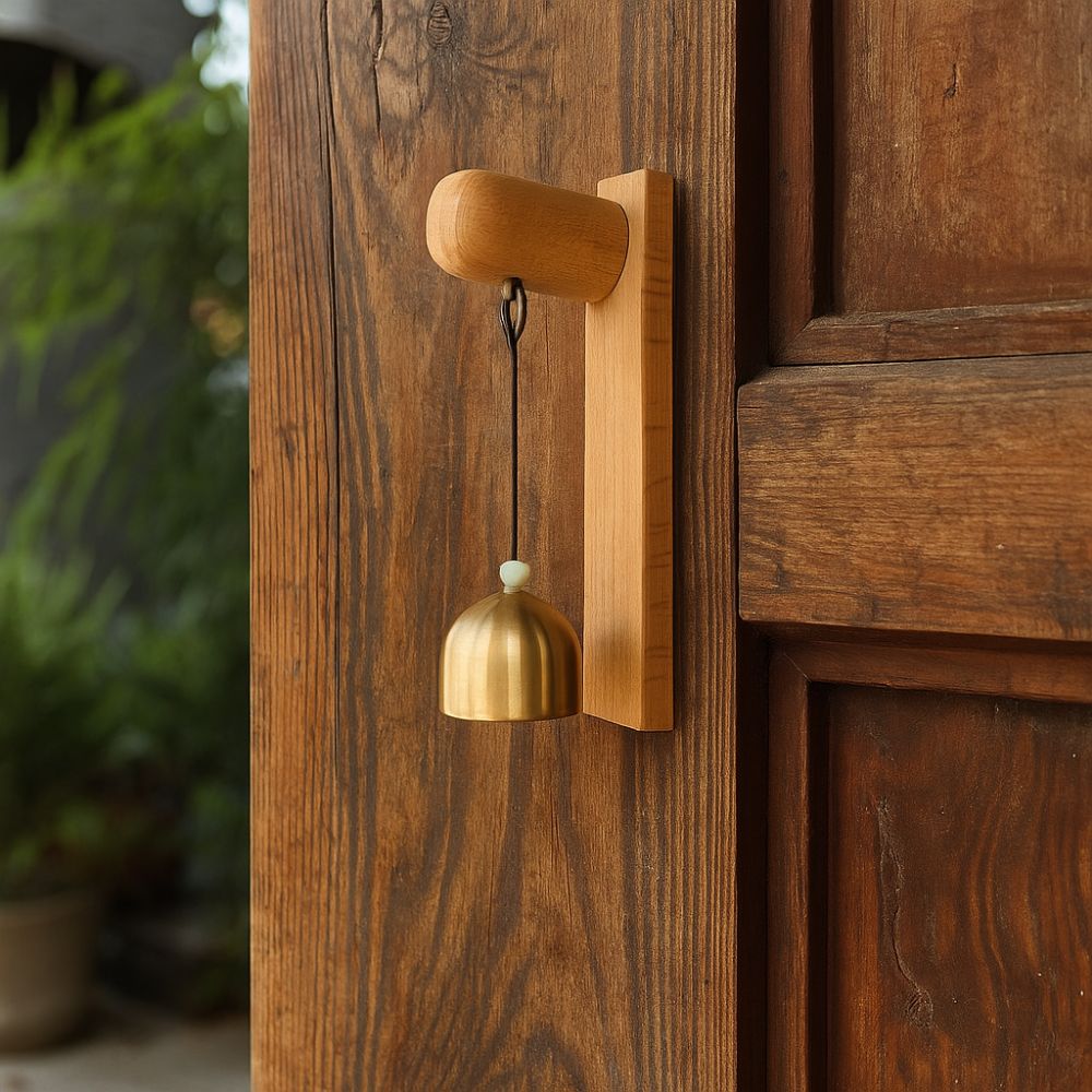 Rustic Shopkeepers Bell Japanese Style Wind Chime Hanging Decorative Bell  Street Number Sign