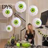 Indoor Outdoor Halloween Ornaments Simulated Eyeball Balloon, Horror Theme Party Decoration, Large Aluminum Spooky Haunted House Decor Foil