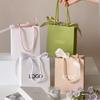 Small Business Accept Art Paper Material Luxury Gift Paper Bag Green Color Bows Handle Custom Paper Bag With Personal Logo Print