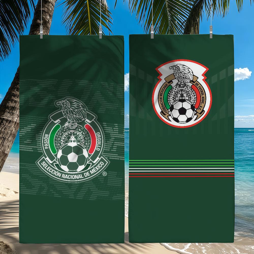 M-Mexican S-Soccer fans Towel Quick Drying Beach Towels Are Suitable For Swimming Pools Camping Yoga And The Gym