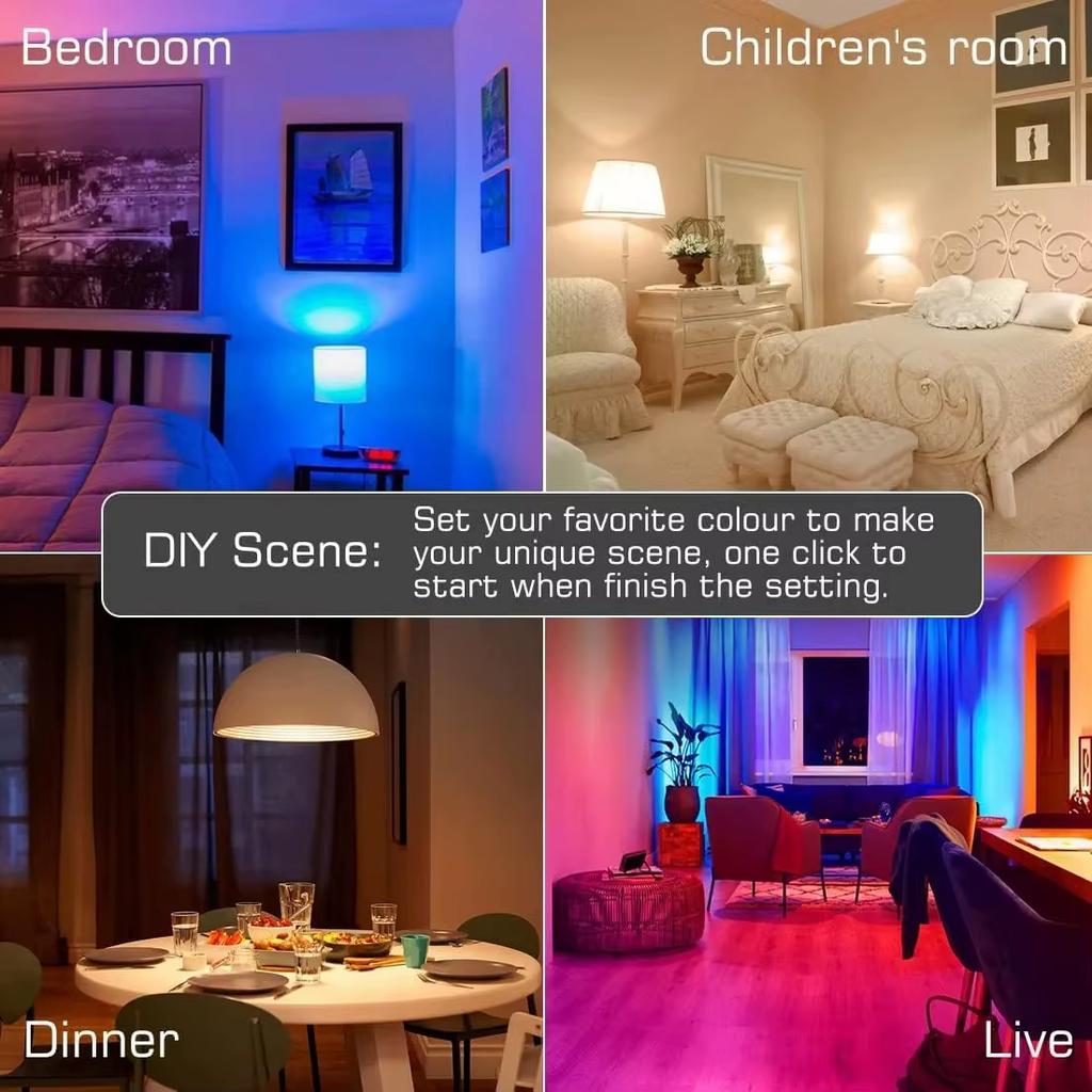 Smart Bluetooth & 433MHz E27 Bulb Lights with Remote Control RF Lamp Holder TUYA Wireless Wall Light Switch AC 220V Lamp Socket