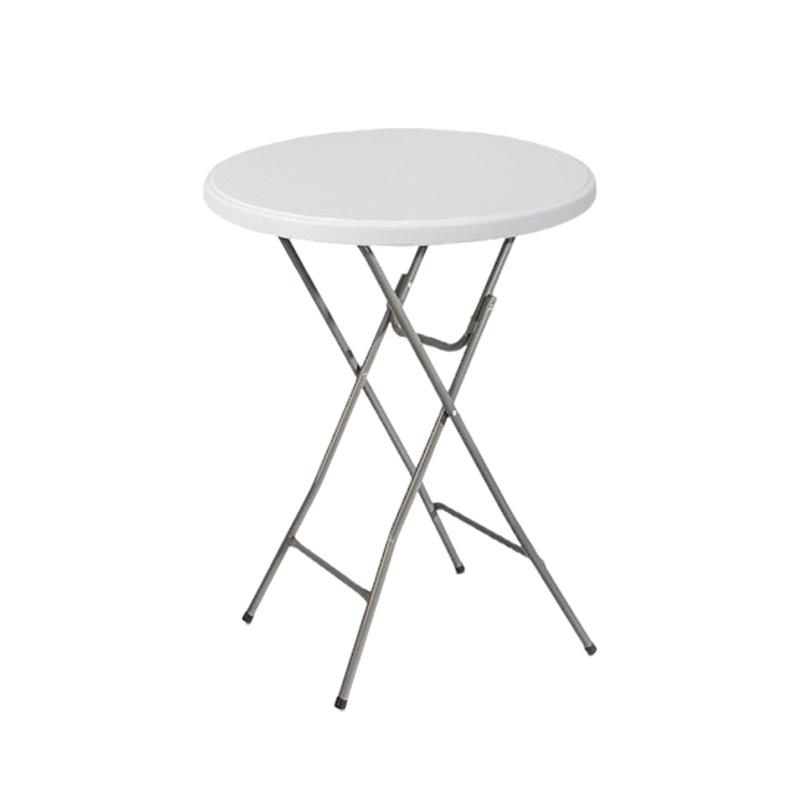 Customizable Round Folding Plastic Coffee Table - Portable, Simple, and Durable for Outdoor Use