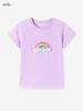 Little Maven Girls' Cute Summer Short-Sleeve T-Shirt - 100% Cotton, Breathable, Sweet Design