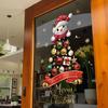 Adesivi per Vetrine Capodanno 2025 Decorazione Natalizia Babbo Natale Pupazzo di Neve Adesivo Albero di Natale Decorazione Vetro Decalcomania Regalo di Natale