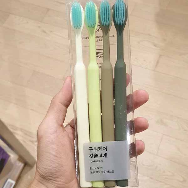 JAJU Breath Care Toothbrush 4pcs One thing