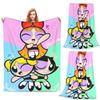 Coperta Carina Cartoon P-Powerpuff Girls Morbida Calda Flanella Plaid Copriletto per Letto Soggiorno Picnic Viaggio Casa Divano