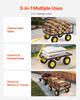 Steel Garden Cart 1400lb Capacity Heavy Duty Yard Wagon Cart 13in Tires