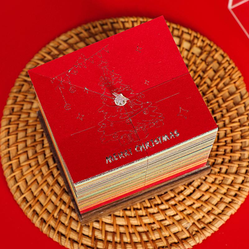 3D Christmas Tree Calendar Memo Pad 2026 Calendar Tear Away Paper Carving Art Diy Sticky Note Desktop Decor For New Year Gifts