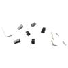 6 Pcs Guitar String Locking Nut Triangular Black Zinc Alloy Corrosion Resistance Headless Guitar