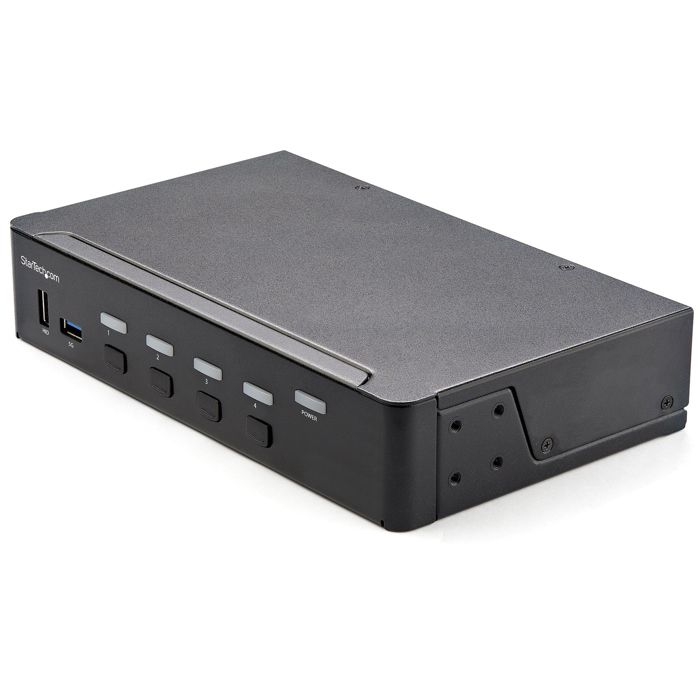 Commutateur kvm - startech - sv431hu34k6 - 4 ports - 4k 60 hz - hub usb 3.0