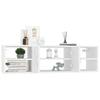 Wall Shelf White 102x30x29 cm Particleboard