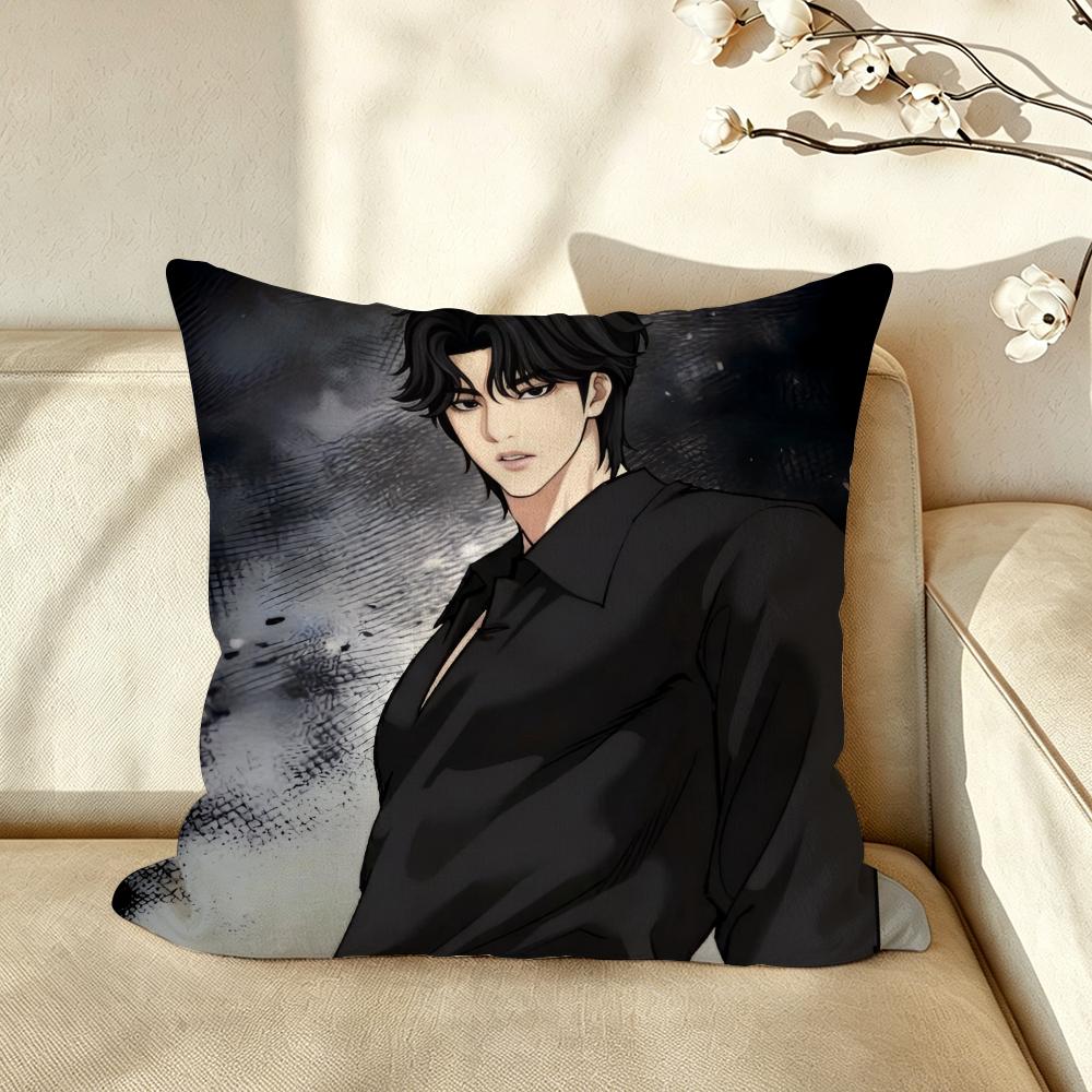 Manhwa LLOOKISM Cushion Cover Pillow Case Antidustmite Pillowcase Silky Short Plush Sofa Cushion Cover hot