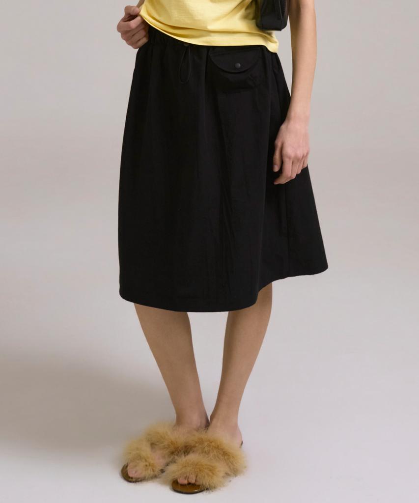 Sin And Lee Anime Midi Skirt Black