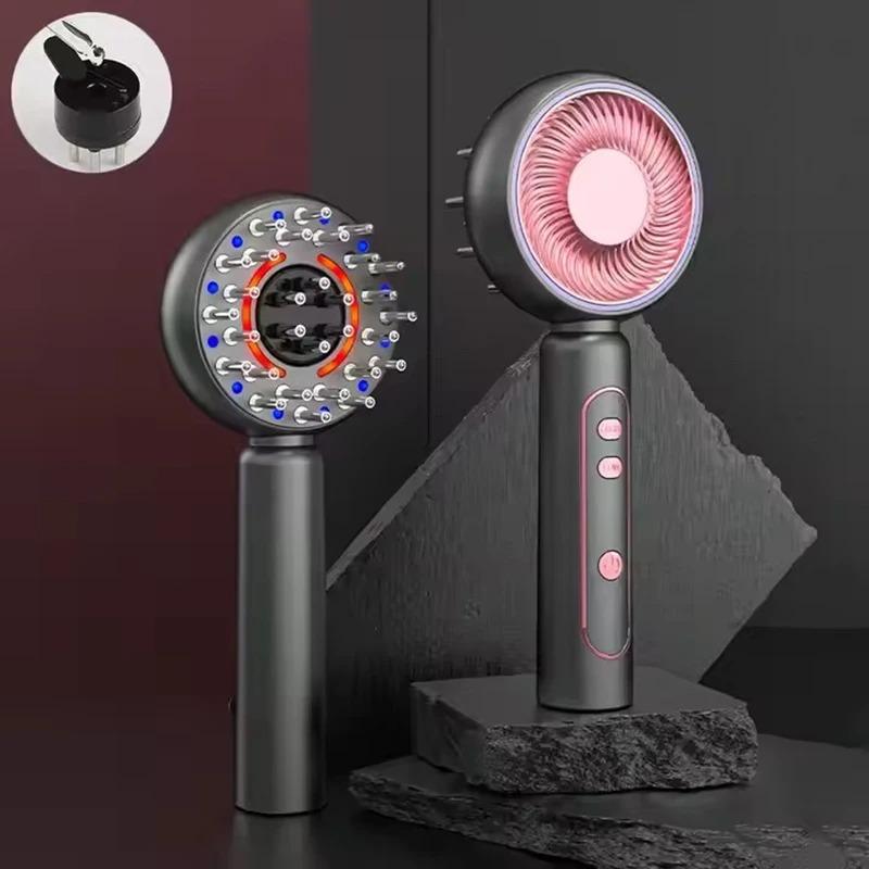 Electric Massage Hair Comb Vibration Head Massager Brushes Promote Smooth Hair Growth Multi Functional Red Light Nourish Scalp