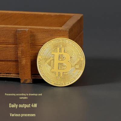 US Goldmünze Bitcoin Zahnfee Denkmal Kreatives Metall Virtuelle Währung