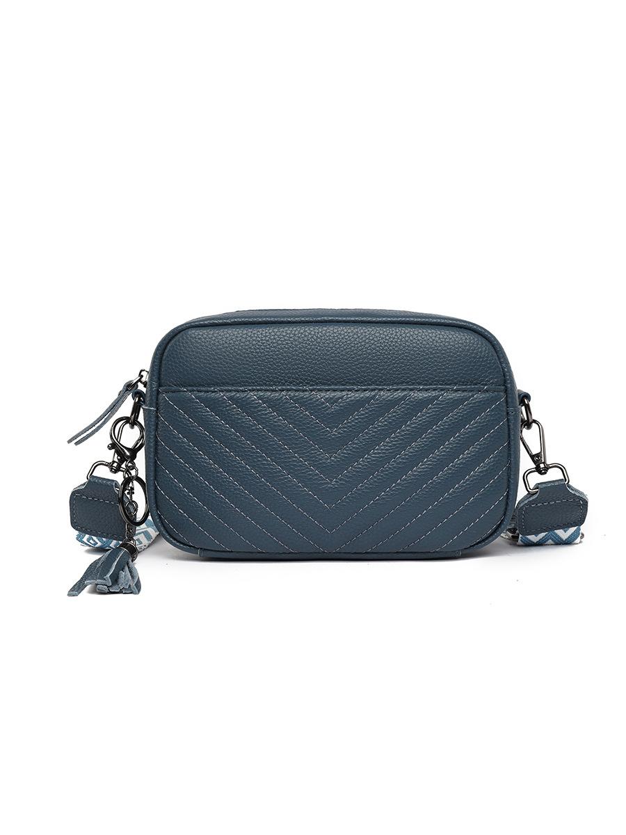 

Модная женская сумка кожаная маленькая квадратная сумка ретро новая маленькая свежая первый слой коровьей кожи на одно плечо сумка-мессенджер женская синий