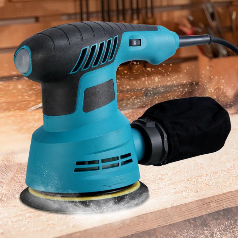 300W Adjustable Speed Electric Sander Wall Putty Polishing Machine Household Woodworking Grinding Power Tool