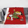 Peanuts Christmas Group Snoopy Blanket Coral Fleece Plush Summer Multifunction Throw Blankets for Bed Bedroom Bedding Throws