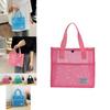 Stylish Korean Transparent Mesh Casual Beach Bag Large Capacity Tote Handbag