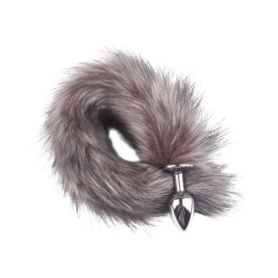 Stimulator anal premium Suprafață netedă Adaptare rapidă metal coadă de vulpe Accesorii exotice Plug anal pentru fete