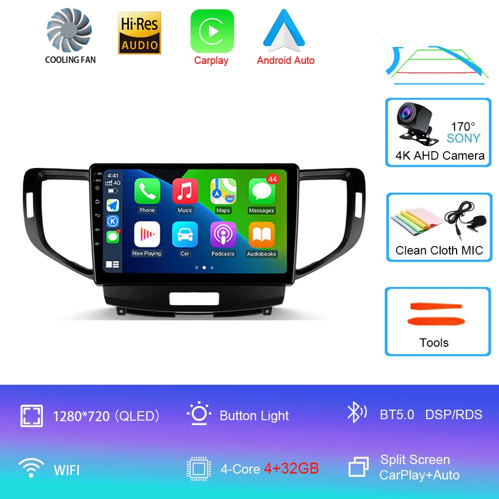 

Для Honda Accord 8 2008-2012 Автомагнитола Android 14 Carplay Auto DSP 2K Экран Мультимедийный плеер Авторадио Стерео 2din Головное устройство