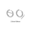 10Pcs Boucle d'oreille Femme Homme Punk Hiphop Cadeaux Acier Inoxydable Résistant aux Allergies Boucle d'oreille Anneau Huggie Piercing Oreille Homme