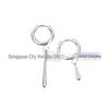 F136 Titanium Water Drop Pendant Earrings & G23 Titanium Anodized Hoop for Body Piercing