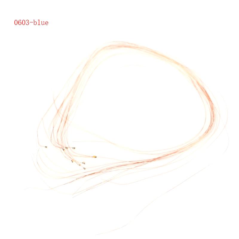 10 Teile/los 0402 0603 SMD Lampe Verdrahtete Micro Led Pre-Gelötet Micro Litz Verdrahtete Chip 20Cm 3V Eisenbahn modell Szenen