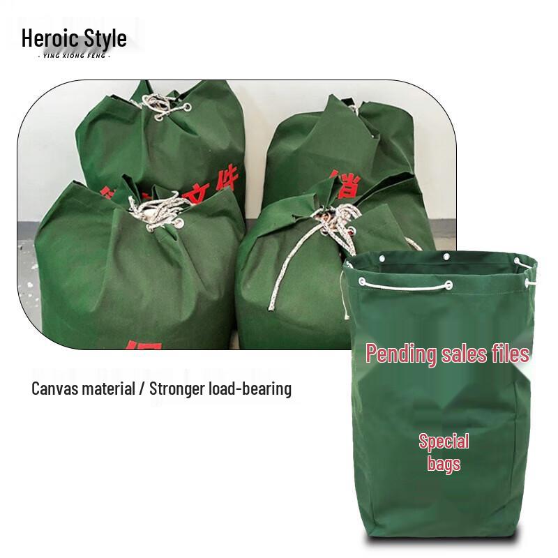 Hero Style Heavy-Duty Secure Document Canvas Bag