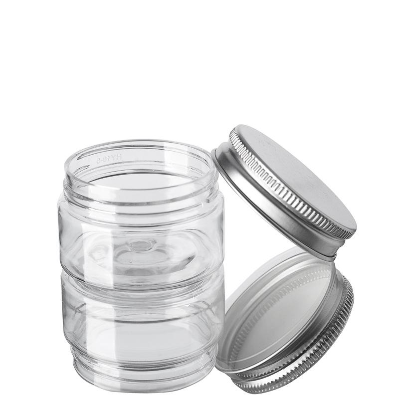 30ml Transparent Wide-Mouth 500g Plastic Cosmetic Jar