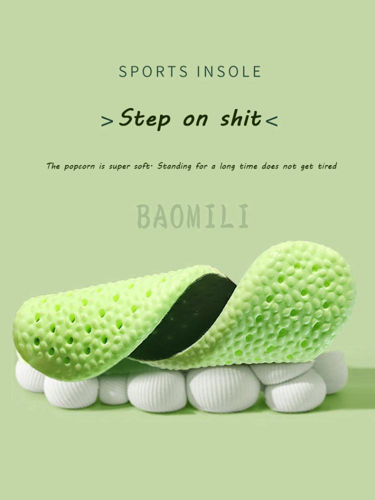 Wormwood Deodorant Insoles Soft Breathable Sport Cushioning Inserts For Men Women Boost Shoe Pads Mesh Can Cut Size Insole