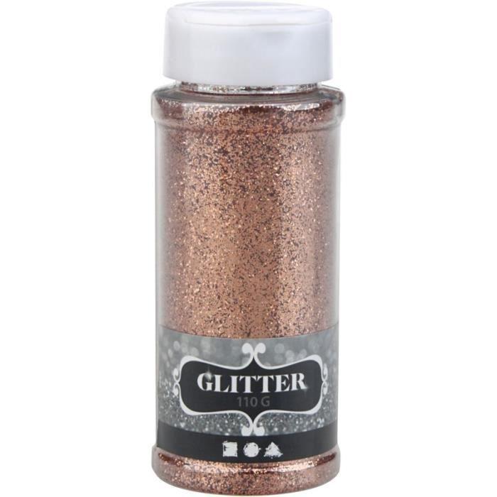 Paillettes fines - Cuivré - 110 g - Idéal pour embellir vos créations - Pour adultes