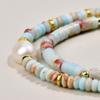 Chinese New Style Shoushan Stone Beaded Necklace Set for Women