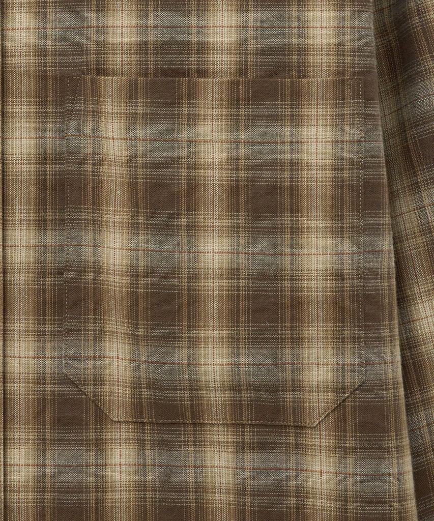 THE SATURDAY EVENING POST Vintage Check Shirts_Brown