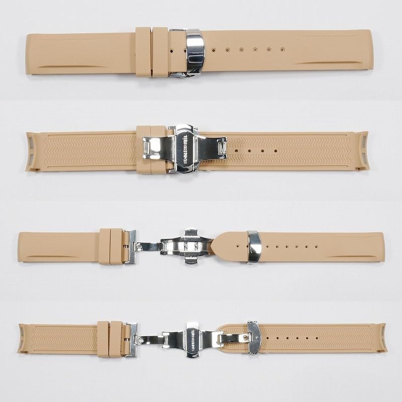 Swatch X OMEGA Exclusive Rubber Strap with D-Buckle (Light Brown)