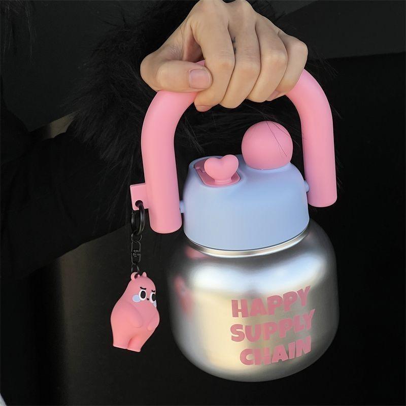 650ml Drink Double Large Capacity Plastic Thermos Cup Gift Water Fashion Cups