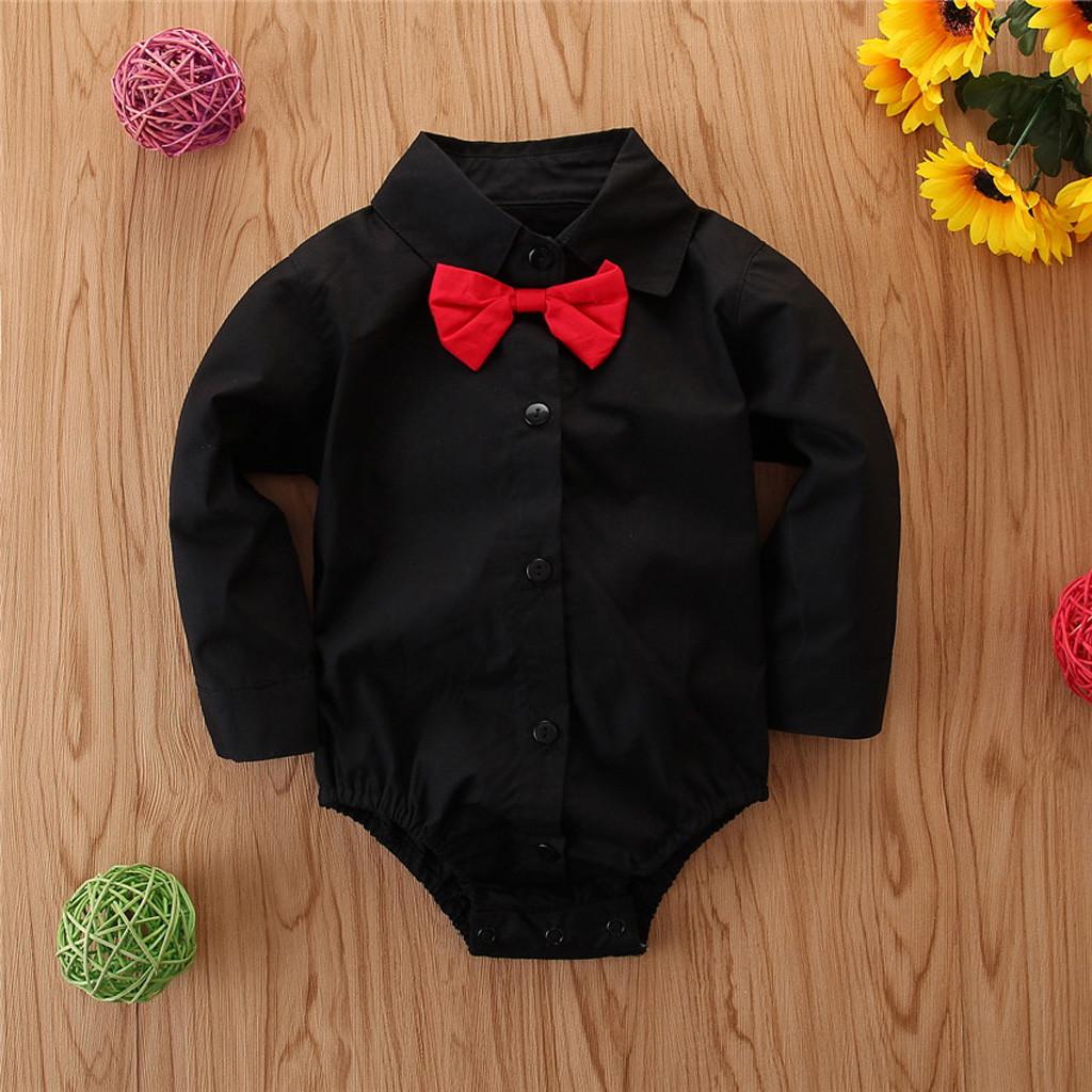 

Однотонный комбинезон с галстуком-бабочкой для новорожденных мальчиков, боди, одежда