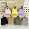 SchoolbagINS Couple Casual Backpack Large Capacity Middle School Student School Bag Class Bag Literary Style Commuter Backpack