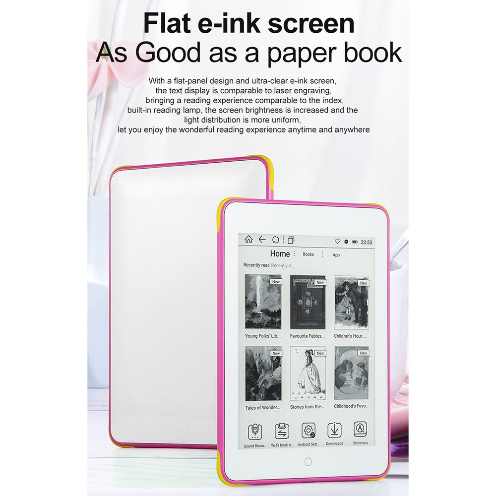 Barevná čtečka elektronických knih S62 6" EyeFriendly Display EReader Lehký papírový tablet pro