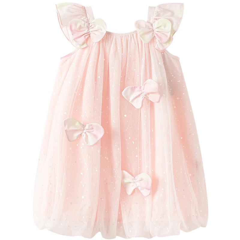 Balabala Girls Summer Glitter Mesh Dress 120