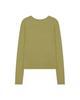 GUVO Layered Round Long Sleeve T-Shirt, Green