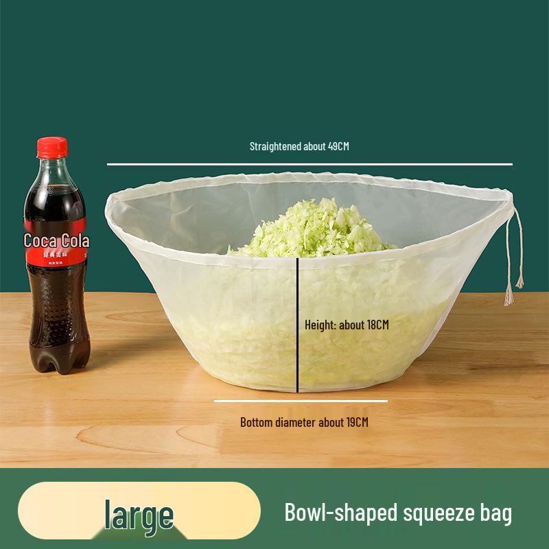 Teigtaschen- & Gemüsefüllung-Quetschbeutel - Kohl-Abtropfbehälter & Sojamilch-Filter