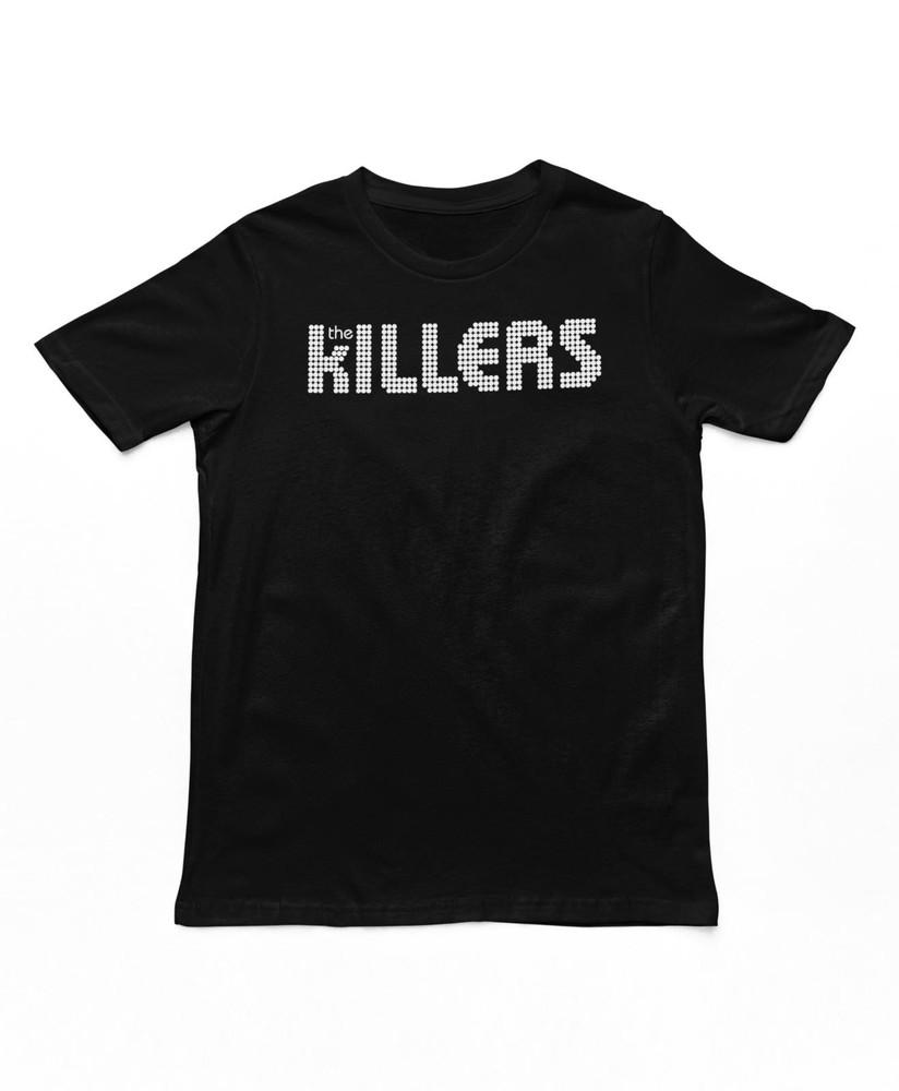 The Killers Classic Logo Mens T Shirt Music Classic Concert Rock Band Tee Black Unisex T-Shirt XXXXL