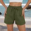 Women's Casual Loose Drawstring Beach Shorts With Pockets