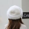 Imitation Fur Wool Painter Hat Fluffy Ear Protection Hat Casual Plush Beret Hat  Streetwear