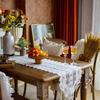 Chemin de table en dentelle Nappe de couverture pour meuble TV européen Serviette Nappe américaine Serviette décorative Nappe longue Chemin de table décoratif Chemin de table pour table basse