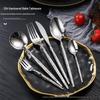Ballet Hammer Pattern 304 Stainless Steel Cutlery Set: Steak Knife, Fork, Dessert Spoon - Thick, Durable Western Tableware for Hotels